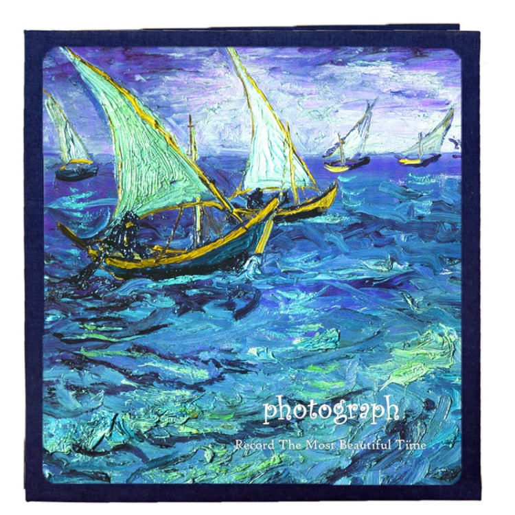 Retro Art DIY Handmade Photo Album Self-Adhesive Film Album, 16 inch Blossom, 16 inch Bouquet, 16 inch Landscape, 16 inch Starry Night, 16 inch Ride The Wind And Waves, 16 inch Back To Nature, 16 inch Sunflower, 16 inch Starry Sky, 16 inch Apricot Blos...