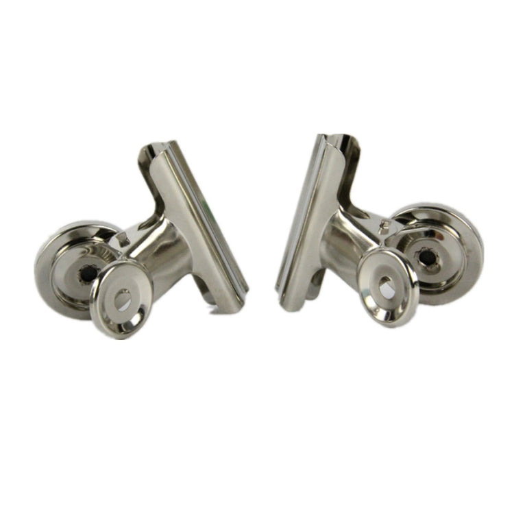 20 PCS Stainless Steel Round Head Clip Paper Clip Office Folder Refrigerator Wall Memo Clip, Wall Memo Clip