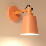 Staircase Aisle Bedside Bedroom Wall Lamp Creative Simple Background Restaurant Oblique Barrel Light, AC 220V, White, Black, Green, Pink, Blue