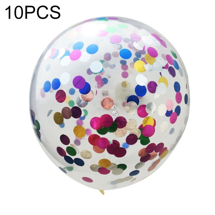 10 PCS 12 Inch Confetti Balloons Wedding Decoration Happy Birthday Party Latex Balloon Round Multi Color