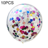10 PCS 12 Inch Confetti Balloons Wedding Decoration Happy Birthday Party Latex Balloon Round Multi Color