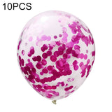 10 PCS 12 Inch Confetti Balloons Wedding Decoration Happy Birthday Party Latex Balloon Rose Red