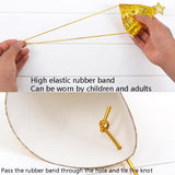 10 PCS Golden Birthday Hat Children Age Dress up Star Hat Glitter Cake Cap