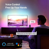 2pcs/box RGB Desktop Background Music Rhythm Pickup Ambient Light, Bluetooth, WiFi