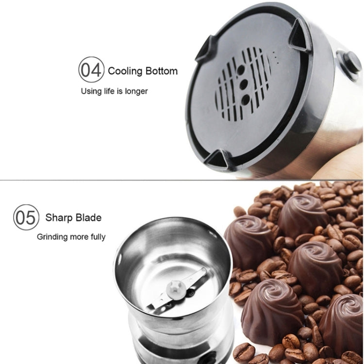 Multi-functional EU Plug Coffee Grinder Stainless Electric Herbs/Spices/Nuts/Grains/Coffee Bean Grinding, Coffee Grinder, EU Plug