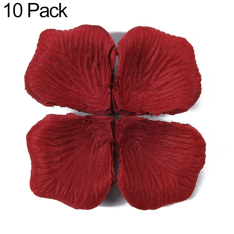 1000pcs / Pack Artificial Wedding Rose Petals Flowers Wedding Decorations, Red, Wine Red, Magenta, Purple Red, Light Pink, Cream White, White, Dark Purple, Light Purple, Wine Red + Dark, Violet, Yellow, Sunset Red, Dark Blue, Light Blue, Lake Blue     ... Wine Red