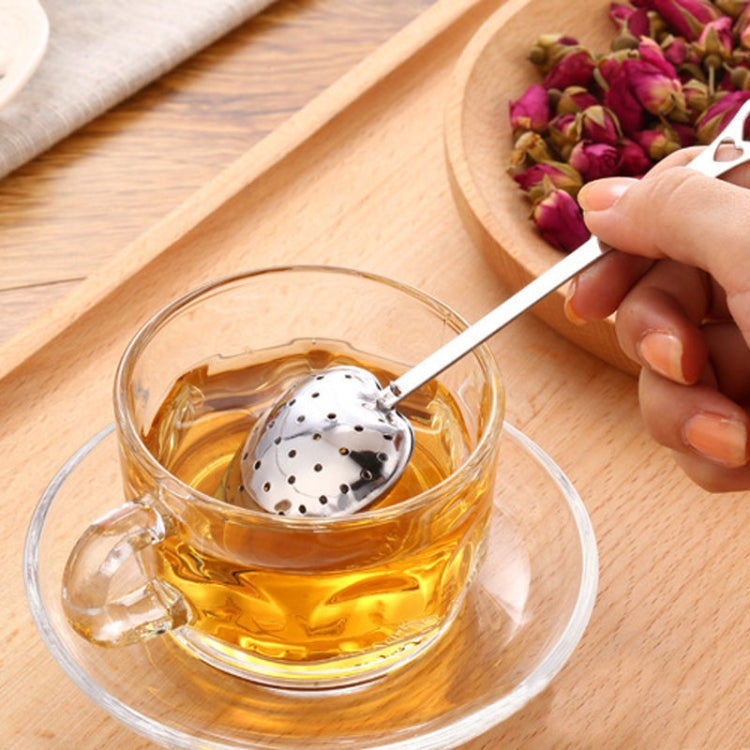 2 PCS Stainless Steel Practical Heart Shape Tea Infuser Spoon Strainer, Heart Shape Tea Infuser Heart Shape Tea Infuser