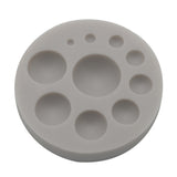 Round Silicone Fondant Cake Mold DIY Baking Decoration Chocolate Tool, Round Silicone(Grey), Round Silicone(Pink)