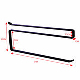 Door Cabinet Hanging Paper Towel Rack Partition Layer Kitchen Paper Cling Film Storage Rack, Black
