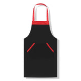 Solid Color Polyester Home Apron Antifouling Simple Adult Apron