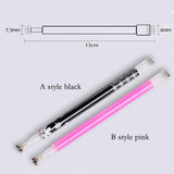 3 PCS Cat Eye Gel Magnet Pen Double Head Magnetic Pen Plum Branding Flower Magnetic Pen Nail Cat Eye Magnet New Tool