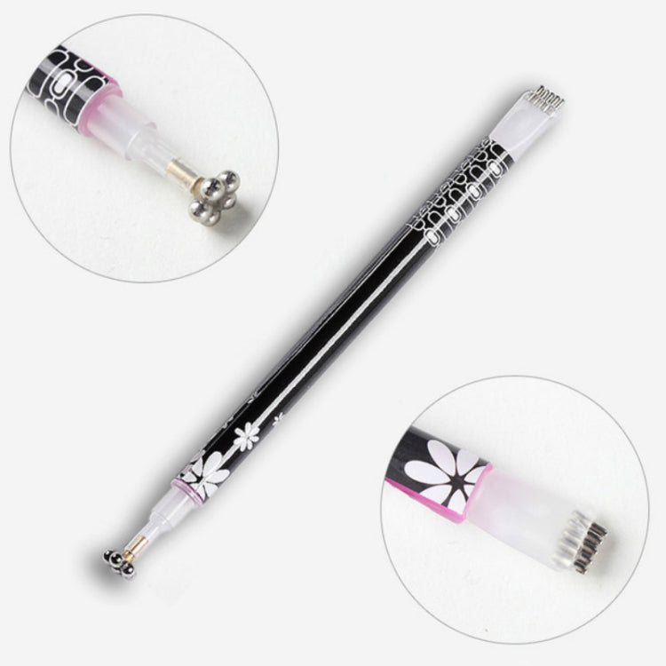 3 PCS Cat Eye Gel Magnet Pen Double Head Magnetic Pen Plum Branding Flower Magnetic Pen Nail Cat Eye Magnet New Tool black