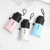 Mini Portable Umbrella Rain Women Windproof Durable 5 Folding Sun Umbrellas