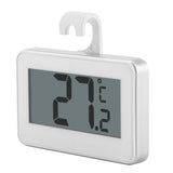 Large LCD Refrigerator Thermometer with Adjustable Stand Magnet Digital Thermometer, Thermometer White
