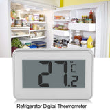 Large LCD Refrigerator Thermometer with Adjustable Stand Magnet Digital Thermometer, Thermometer White