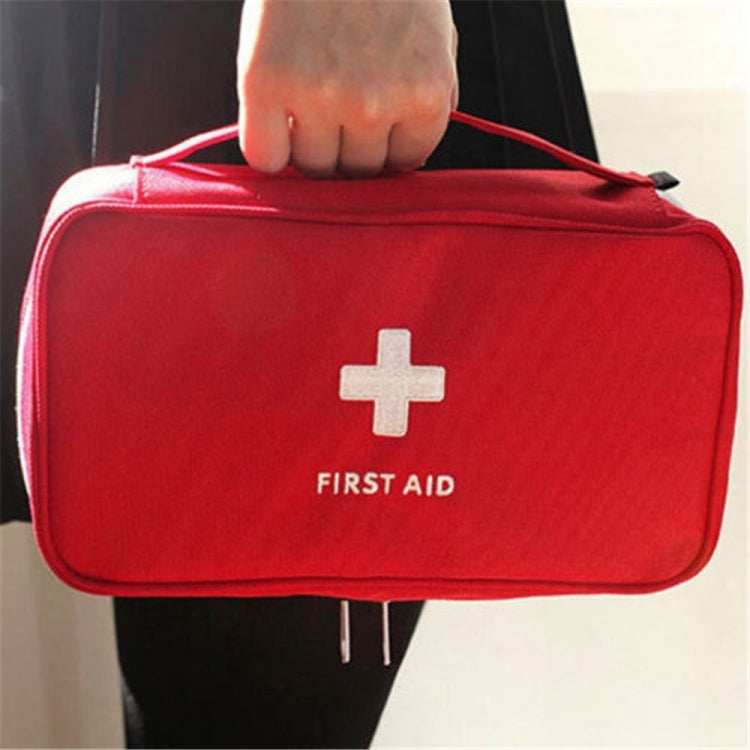 Travel First Aid Kit Bag Home Emergency Medical Survival Rescue Box, 23x13x7.5cm (Red), 23x13x7.5cm (Gray)