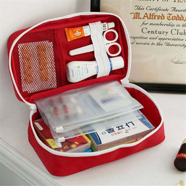 Travel First Aid Kit Bag Home Emergency Medical Survival Rescue Box, 23x13x7.5cm (Red), 23x13x7.5cm (Gray)