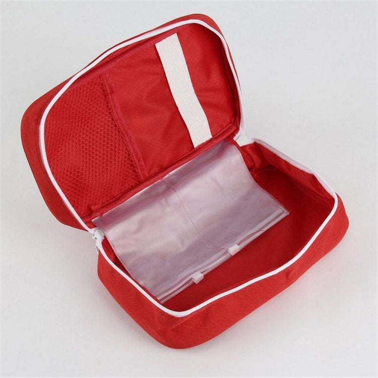 Travel First Aid Kit Bag Home Emergency Medical Survival Rescue Box, 23x13x7.5cm (Red), 23x13x7.5cm (Gray)