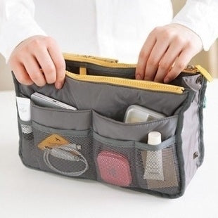Waterproof Folding Travel Bag Nylon Large Capacity Sundries Storage Bag Gray