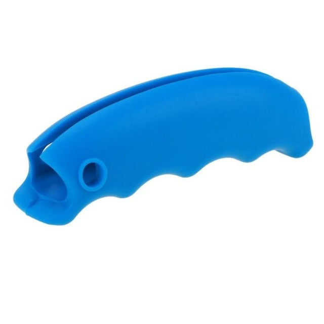 2 PCS Creative Silicone Food Picker Portable Anti-cutting Hand Labor-saving Shopping Bag Lifter Blue