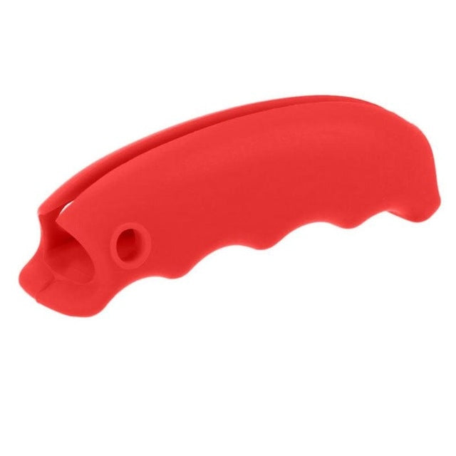 2 PCS Creative Silicone Food Picker Portable Anti-cutting Hand Labor-saving Shopping Bag Lifter Red