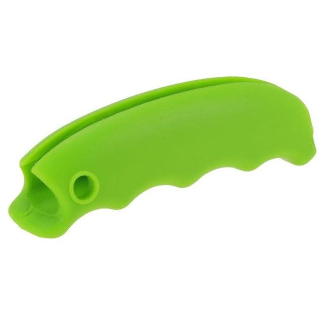 2 PCS Creative Silicone Food Picker Portable Anti-cutting Hand Labor-saving Shopping Bag Lifter Green