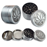 Weed Grinder Metal Stainless Steel Maple leaf Type Herbal Herb Tobacco Grinder, 30MM 3 laryers, 40MM 4 laryers, 50MM 4 laryers 50MM 4 laryers