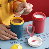 Creative Plastic Breakfast Drink Porridge Soup Anti-scald Microwave Oven Soup Cup
