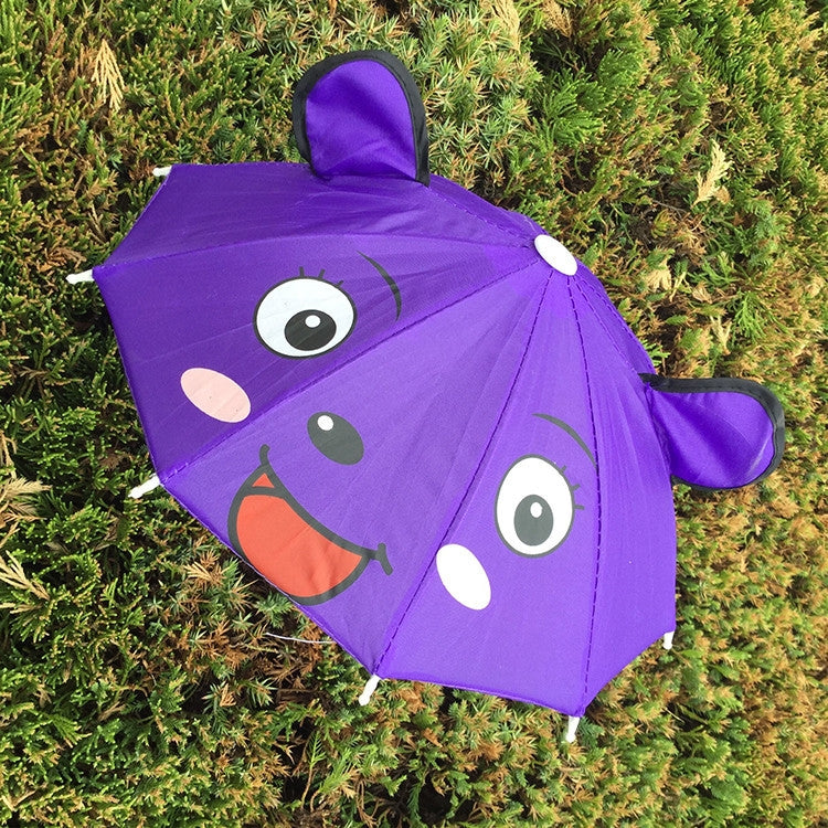 Cute Cartoon Children Umbrella Creative Long Handle Animal Umbrella