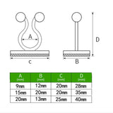 10 PCS Lulu Climbing Wall Fixer Vine Climbing Wall Sticking Hook, 10pcs Small (White), 10pcs Medium (White), 10pcs Large (White)