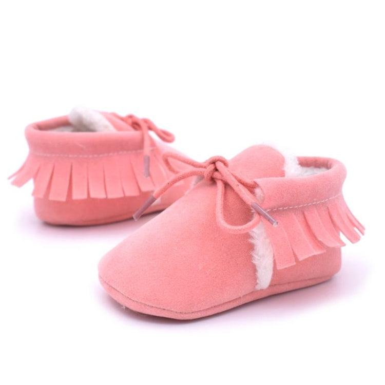 Baby Moccasins Shoes Fringe Soft Soled Non-slip Footwear Crib Shoes PU Suede Leather First Walker Shoes, 11cm, 12cm, 13cm - Zen Craft