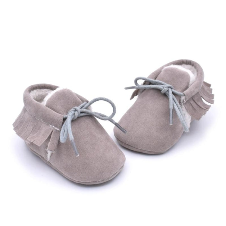 Baby Moccasins Shoes Fringe Soft Soled Non-slip Footwear Crib Shoes PU Suede Leather First Walker Shoes, 11cm, 12cm, 13cm - Zen Craft