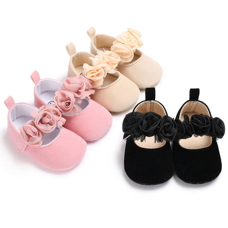 Lovely Flower Baby Girl Newborn Crib Shoes Soft Prewalker Anti-slip Baby Shoes, 11cm, 12cm