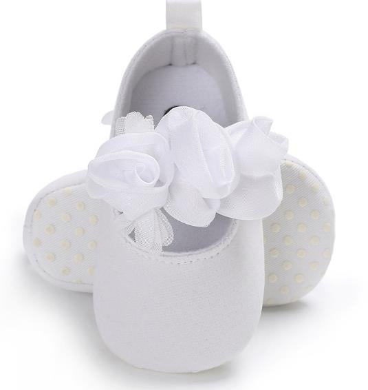 Lovely Flower Baby Girl Newborn Crib Shoes Soft Prewalker Anti-slip Baby Shoes, 11cm, 12cm, 13cm - Zen Craft