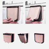 Foldable Hanging Kitchen Trash Can, 23x6x29cm