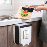 Foldable Hanging Kitchen Trash Can, 23x6x29cm