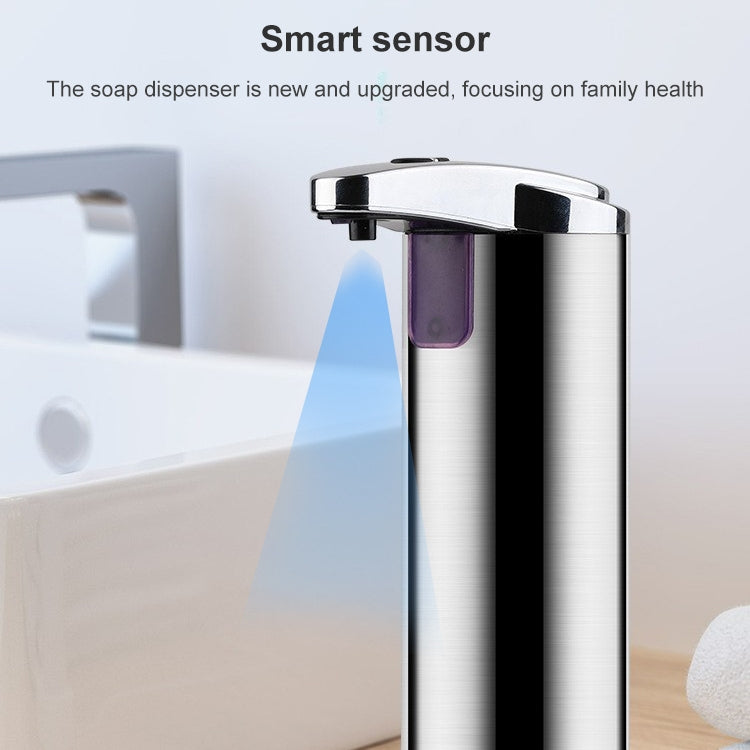250ML Stainless Steel Automatic Soap Dispenser Infrared Sensor Soap Dispenser, 250ML