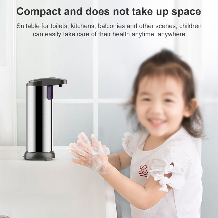 250ML Stainless Steel Automatic Soap Dispenser Infrared Sensor Soap Dispenser, 250ML