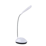 2 PCS Flexible Adjustable Portable Bedroom Reading Desk Lamp LED Night Light for Children, White, Pink, Blue, Green White