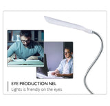 2 PCS Flexible Adjustable Portable Bedroom Reading Desk Lamp LED Night Light for Children, White, Pink, Blue, Green