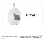 2 PCS Flexible Adjustable Portable Bedroom Reading Desk Lamp LED Night Light for Children, White, Pink, Blue, Green