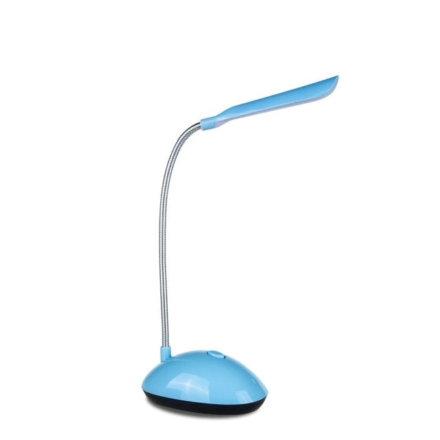 2 PCS Flexible Adjustable Portable Bedroom Reading Desk Lamp LED Night Light for Children, White, Pink, Blue, Green Blue