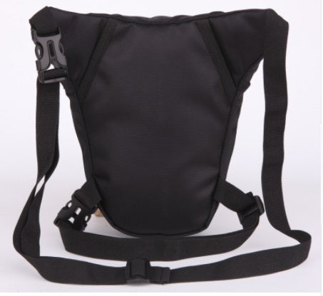 Black Motocross leg bag Motorcycle riding bag Knight waist bag outdoor multi-function bag, multi-function bag