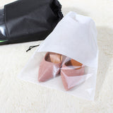 10 PCS Waterproof Shoes Storage Bag Pouch Portable Travel Organizer Drawstring Bag Cover Non-Woven Organizer, 32x44cm, 27x36cm
