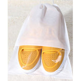 10 PCS Waterproof Shoes Storage Bag Pouch Portable Travel Organizer Drawstring Bag Cover Non-Woven Organizer, 32x44cm, 27x36cm 27x36cm White