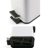 Household Stainless Steel Foot Pedal Small Rectangular Trash Can