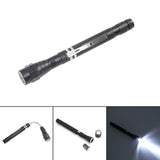 2 PCS 1W Flexible Magnet Camping Fishing Telescopic 360 Degrees Head Flashlight Outdoor Torch Magnetic Pick Up Tool Lamp, Red, Silver, Black, Blue Black