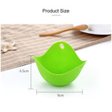 Silicone Egg Cooker Egg Bracket Kitchen Tools Pancake Cookware Bakeware Steam Eggs Plate Tray, Green, Red, 4 pieces of steamed egg