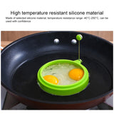 DIY Breakfast Round Silicone Egg Ring Fried Egg Mould Pancake Ring Non-stick Kitchen Cooking Mould, Round, Blue, Round, Green, Round, Orange, Round, Red