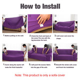 Sofa All-inclusive Universal Set Sofa Full Cover Add One Piece of Pillow Case, Single Seater(90-140cm), Two Seater(145-185cm), Three Seater(190-230cm), Four Seater(235-300cm)